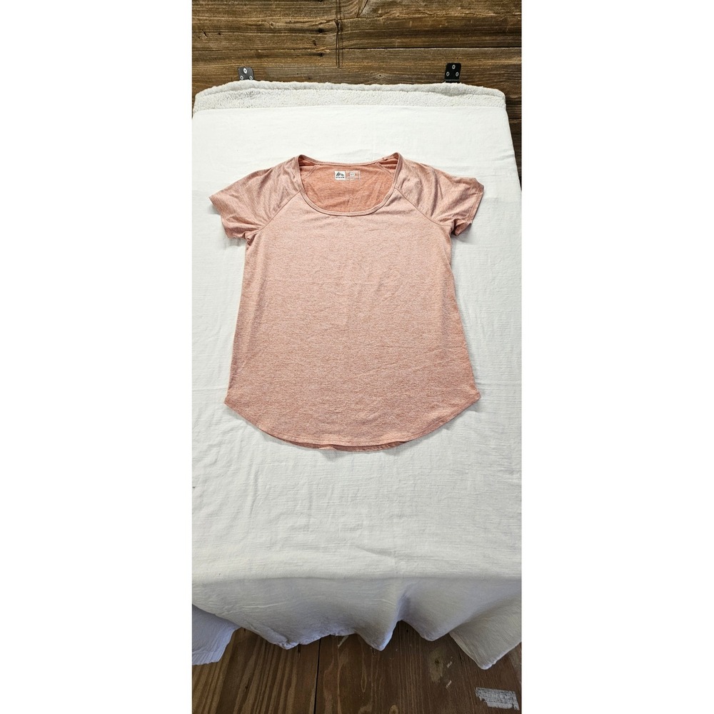RBX Performance Womens Short Sleeve Activewear Top‎ Heather Peach Small